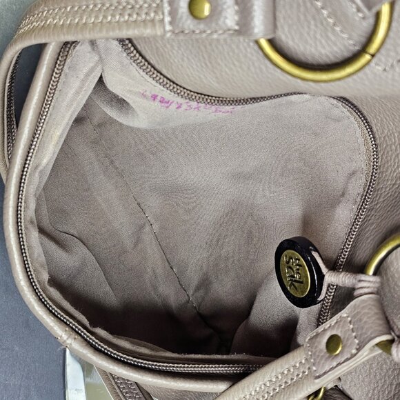 The Sak GRAY Pebbled Leather Women’s Purse Tote Bag Real Leather Very Nice - Picture 16 of 16